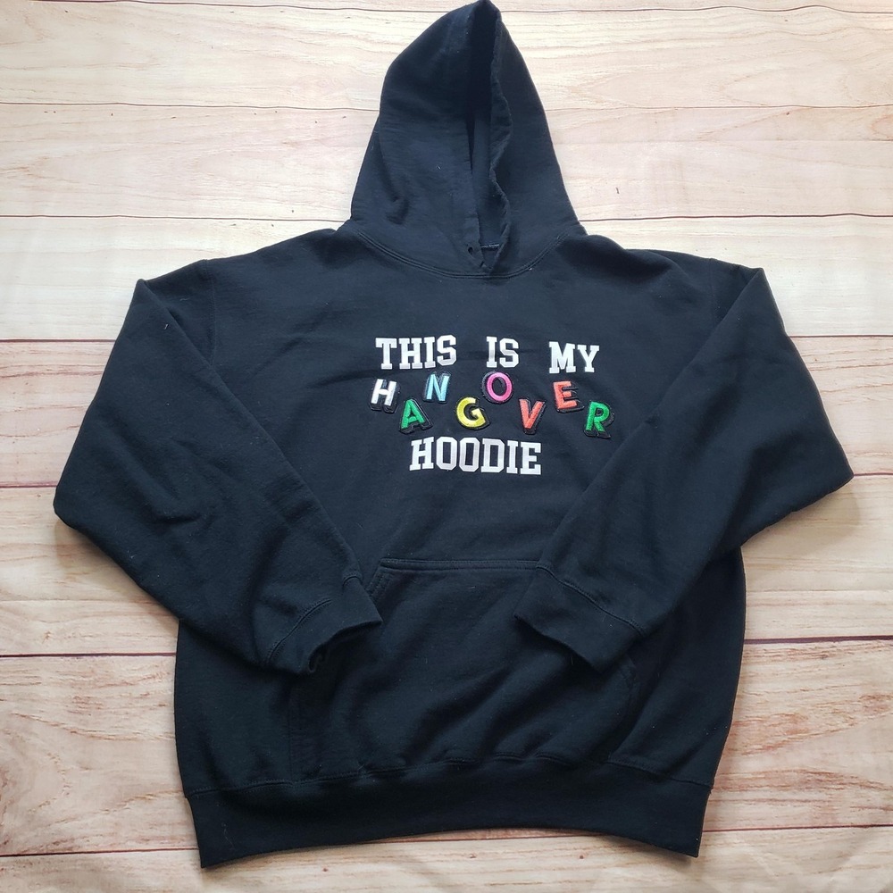 Redemption Couture Hoodie Men M Black Pullover Hooded Beer Drinking Funny Summer